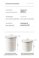 Bandeja De Papel Toalla De Baño Pared Montado Recipiente De Basura Con Tapa Y Mango Resistente Al Agua Estrecho Ecológico Para Cocina Y Baño - details 2