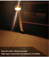 Lámpara De Noche LED Con Sensor De Movimiento Luz De Armario Inalámbrica Para El Borde De La Cama Iluminación De Armario Y Escaleras Batería Incluida - details 2