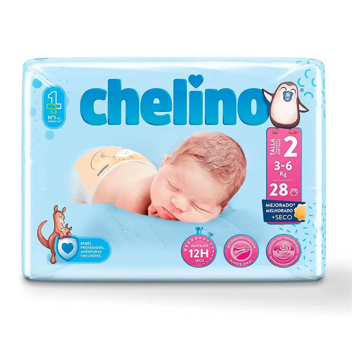 Chelino Fashion & Love Pañal T.2 3-6 Kg 28 Unidades - 1