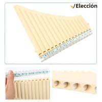 Flute De Pan Con 18 Tubos En Clave C Instrumento De Viento Para Estudiantes Principiantes Con Funda Portátil Flute De Pan - details 12