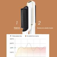 Peine Eléctrico Multifuncional Para Cabello Rizado Y Liso Con Pantalla LCD De Doble Uso ABS Dual Voltaje 100-240v Más De 5min - details 6