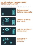 Cargador De Batería Para Coche EAFC Inteligente Rápido 12V 6A Con Pantalla LCD Reparación De Pulso Mantenimiento Automático Para Baterías De Agua Y Ácido Lead-Acid - details 6