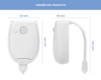 Luz De Noche Inteligente Con Sensor PIR Para Inodoro Luz De Baño Impermeable Para Asiento De Inodoro Iluminación LED Luminaria Lampara WC - details 11