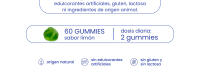 Gominolas de Cafeína con Taurina y Guaraná - Energía y Enfoque Mental - 60 Gummies Veganas - Sin Azúcares Añadidos - Sabor Limón Natural - Rendimiento Deportivo - Jelly Pills Sports - para 1 mes - details 2