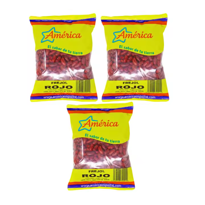 3 BOLSITAS DE FREJOL ROJO 500G AMERICA .ALTA CALIDAD.DE ARGENTINA - 1