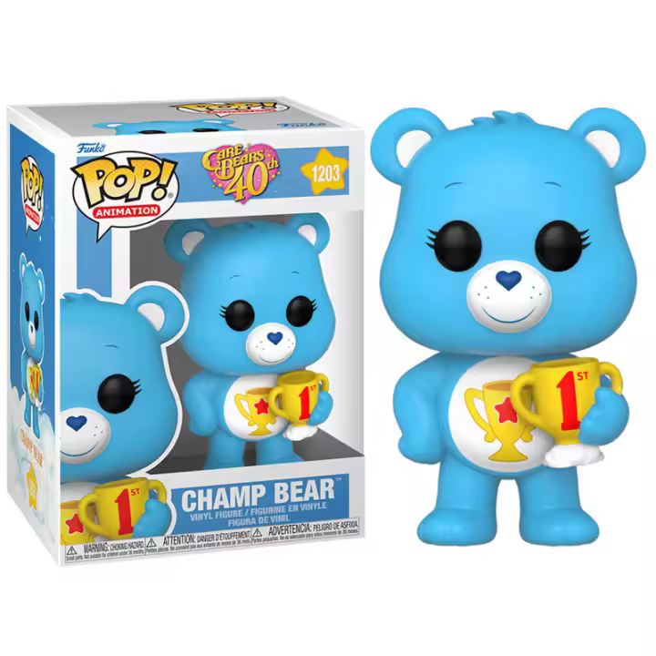 Funko Pop! Animation Champ Bear 1203 Care Bears 40th - 1