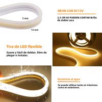 Tira De Luz LED COB Doble Lado Impermeable Flexible 12V 24V 320LEDs Alta Densidad Iluminación Lineal 0.5-20M Para Decoración De Interiores - details 10