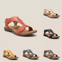 SP Sandalias de mujer de gran tamaño, estilo retro, with Suela Gruesa y Velcro, para Exterior, Para, Playa y Bow. - details 1