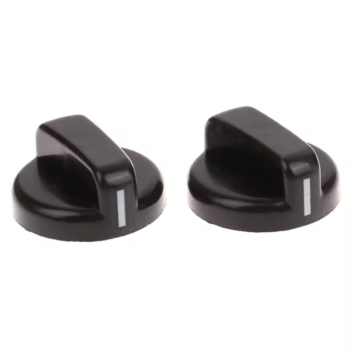 2PCS 8mm Perilla De Control De Manija De Plástico General Para Estufa De Gas Repuesto Para Encendedor De Plataforma Horno - 1