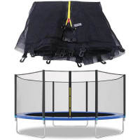 Trampolín Portátil Para Niños De 140 cm/160 cm,Cama Elástica - Trampolín 6 FT/8 FT Ideal Para Regalo De Navidad, Espuma Anticolisión Para Saltar Y Actividades De Trampolín Interior En Trampolín Interior Para 4-15 Años - details 7