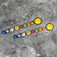 Pegatinas De Bicicleta Solar Sistema Planetario 2 Piezas Resistentes Al Lavado Y a Rasguños Para Tubo Superior E Inferior De La Bicicleta De Montaña - details 2