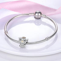 Encantos De Viaje Para Café Plata Charms Para Perros Y Gatos Corazón De Cuentas Adecuados Para Pulsera Original DIY Tendencia Clásica Vintage Romántica - details 365