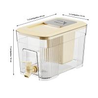 Caraffa De Agua Fría De 6L Con Grifo Para Refrigerador Dispensador De Bebidas Frías Ecológico Para El Verano - details 3