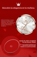 Reloj De Cuarzo Para Mujer OLEVS 5530 Versátil Moda Resistente Al Agua Con Correa De Malla Dial De Amor Luminoso Reloj De Pulsera Original - details 7