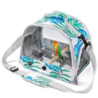 Mochila Portátil Para Perros Con Percha Y Ventana Lateral Plegable Pequeña Caja De Viaje Para Mascotas Suministros De Jaula Para Pájaros - details 2