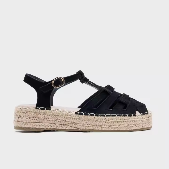 Alpargatas Mujer Cangrejeras con Plataforma — Espadrilles Cómodas de Verano Estilo Casual - 1