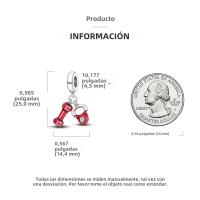 Encantos De Viaje Para Café Plata Charms Para Perros Y Gatos Corazón De Cuentas Adecuados Para Pulsera Original DIY Tendencia Clásica Vintage Romántica - details 280