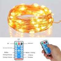 Cadena De Luces Solares LED 1000 LEDs 100 Metros Para Exterior Navidad Fiesta De Año Nuevo Decoración De Jardín Con Batería Incluida - details 1