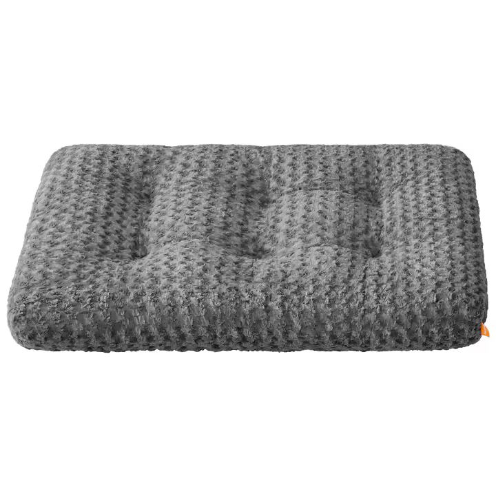 Feandrea Cama para Perros, Cojín, XXL, para Perros Grandes, Manta Mullida para Mascotas, Felpa, 122 x 74 cm, Acolchado Suave, Lavable, Antideslizante, Gris Pizarra - 1