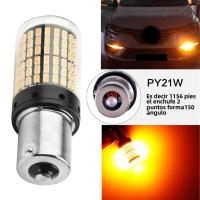 Luz De Señalización BAU15S 7507 Amarilla PY21W 5009 Canbus Sin Error Bombilla LED 144 Lámpara 3014 Alta Brillo Chip Para Coche Universal - details 5