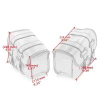 Paquete De 1 Par De Bolsas De Sillín De Cuero PU Universal Para Motocicleta Herramienta Lateral Bagaje Para Harley Sportster XL 883 1200 48 72 - details 8