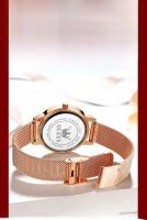 Reloj De Cuarzo Para Mujer OLEVS 5530 Versátil Moda Resistente Al Agua Con Correa De Malla Dial De Amor Luminoso Reloj De Pulsera Original - details 6