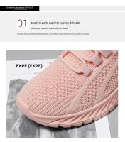 Zapatillas De Deporte Para Mujer Ligera Y Cómoda Con Cordones Transpirables Para Gimnasio Trabajo Y Ropa Casual Zapatillas De Malla Antideslizantes - details 5