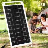 Panel Solar Portátil Flexível Pequeño Y Impermeable 5V USB Para Cargador De Batería Móvil Paneles Solares Plegables - details 2