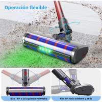Cabeza De Cepillo Suave Para Aspiradora Dyson V7 V8 V10 V11 V15 Con 4 Luces LED Verdes Para Suelos Duros Y Alfombras Cortas - details 5