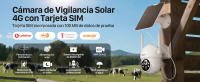 FOSSENXE Cámara de seguridad exterior F15 4G LTE - Alimentación por Panel Solar de 4W, batería 8000 mAh, detección de movimiento PIR, conversación bidireccional, calidad de imagen 2K HD, visión de 360º, visión nocturna color, IP66 - details 0