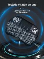 MRSVI I8 Mini Teclado Inalámbrico Con Iluminación De 7 Colores Para Android TV Box PC Ratón Aire 2.4G Remote Compatible Con Russian French Portuguese Arabic - details 0