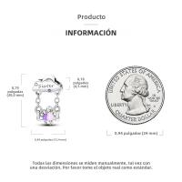 Beadas De Corazón Colorido En Plata Para Joyería De Pulsera Y Collar Con Encanto Para Chicos Y Chicas Accesorios De Moda Irregular - details 129