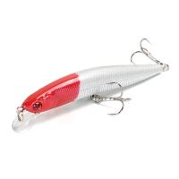 Señuelo De Pesca Flotante Minnow 1/2pcs Con Ojos 3D Crankbait Wobblers Artificial Plástico Duro Para Bass Pike Jerkbait Equipamiento De Pesca - details 4