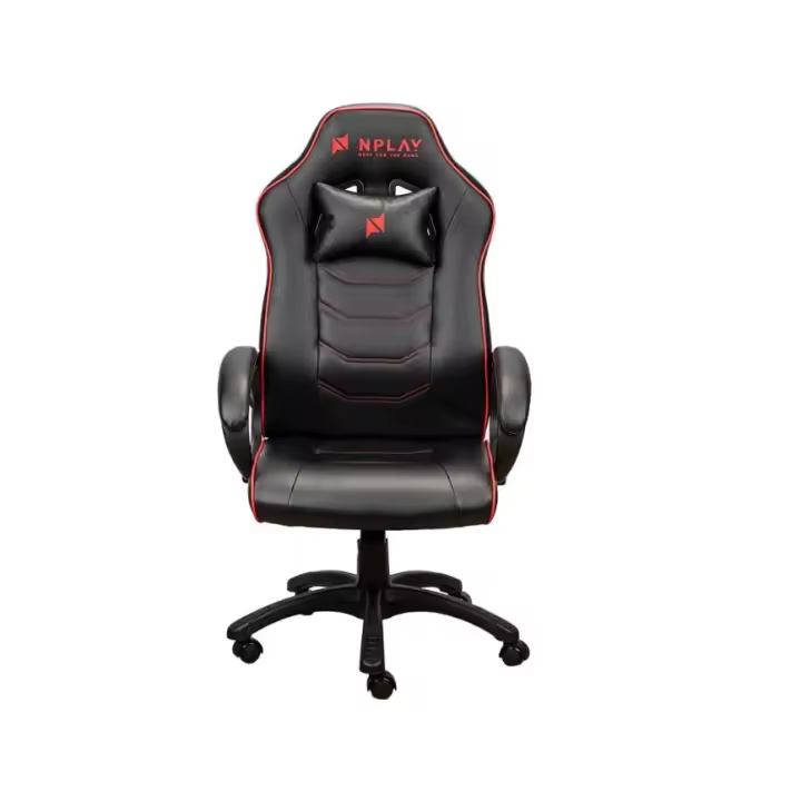 Silla Gaming NPLAY RULE 2.1 (Hasta 130 kg - Elevador a gas Clase 4 - Negro y Rojo) - 1