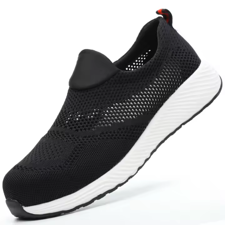 Zapatos De Seguridad Veraniegos Para Hombres Y Mujeres Zapatillas De Trabajo Con Punta De Acero Indestructible Antigolpes Suela EVA Mesh Superior Zapatos De Otoño - 1