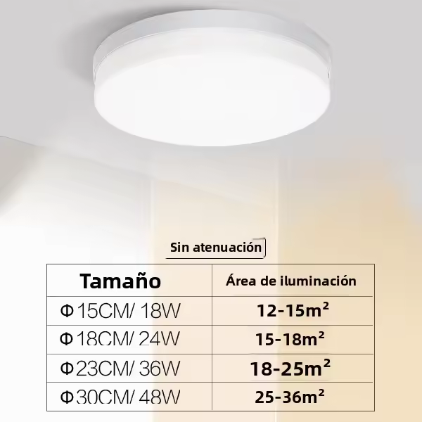 Lámpara De Techo Moderna Ultrafina MANVIV 18W/24W/36W/48W Redonda Para Interiores 220V 110V Iluminación Para Dormitorio Sala De Estar Cocina Comedor Estudio - 1