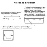 Termostato De Pared Programable Semanal LCD Para Calefacción De Agua 3A Pantalla LED Blanco/Azul 85x85mm Control De Temperatura Para El Hogar - details 7