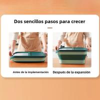 Contenedor De Almacenamiento Para Alimentos Para Perros Y Gatos 13/33LB Caja Seca Para Alimentos Para Mascotas Con Tapa Airtight Y Selladora Para Cocina Grano De Arroz - details 9