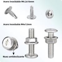 Soporte De Acero Inoxidable GreenYi En Forma De Ángulo Derecho L Ajustable Para Cámara Lateral De Camiones Y Camiones Negro - details 2