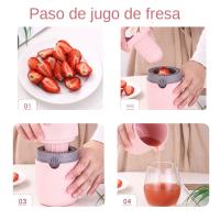 Mini Exprimidor De Frutas Para Naranja Y Citricos Herramienta Manual De Exprimidor De Limón Exprimidor De Mano Giratorio - details 5