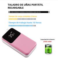 Máquina De Uñas Eléctrica Profesional Recargable 35000RPM Accesorios De Uñas Pulidora De Gel De Uñas Bajo Ruido Con Caja De Almacenamiento - details 2