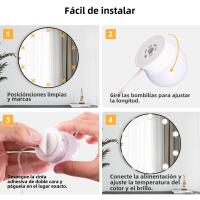 Luz De Espejo Con 10 Luces LED Para Maquillaje USB Iluminación Dimmable Para Mesa De Vestir Baño Luz De Ventana - details 9