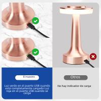 Lámpara De Mesa Retro LED Recargable Luz De Noche Para Decoración De Habitación Sala De Estar Café Luces De Camping Iluminación De Escritorio - details 3