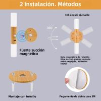 2PCS Luz Nocturna Sensor De Movimiento USB Recargable Madera 700mah LED Para Pared De Dormitorio Pasillo Escalera - details 4