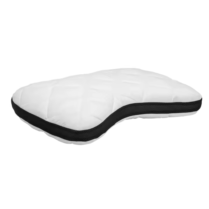 Pikolin Home - Almohada Viscoelástica de Hombros Antiácaros - Hipoalergénica - Doble Funda - Firmeza Media - para Dormir Boca Arriba o de Lado - 1