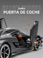 Coche De Colección Jesko Super Car a Escala 1:24 En Metal Con Sonido Y Luz Vehículos Diecast Regalo Para Niños - details 9