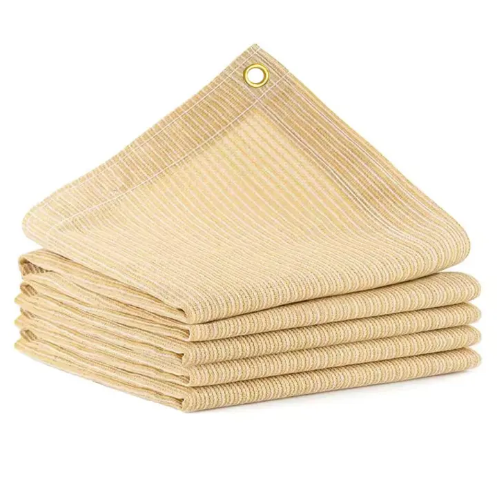 Malla de sombra transpirable para patio, 90 % de protección, 3 x 3 m, con ojales, 200 g/m², ideal para protección solar y resistente a los rayos UV, ideal para jardines, pérgolas y patios interiores y exteriores. - 1