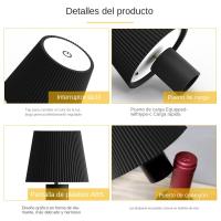 Lámpara De Mesa LED Para Botella De Vino 1pc Luz Nocturna Portátil Sin Cable Para Exterior Restaurante Dormitorio Bar Fiesta - details 23
