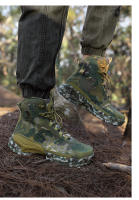 Botas De Trabajo Para Hombre De Cuero De Alta Calidad Botas De Combate Deserticas Antideslizantes Para Senderismo Y Motocicleta - details 16