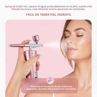 Kit De Aerógrafo Portátil 0.3mm Negro Acción Simple Mini Compresor De Aire Para Pastel Maquillaje Uñas Herramientas De Neblina De Fugas - details 5